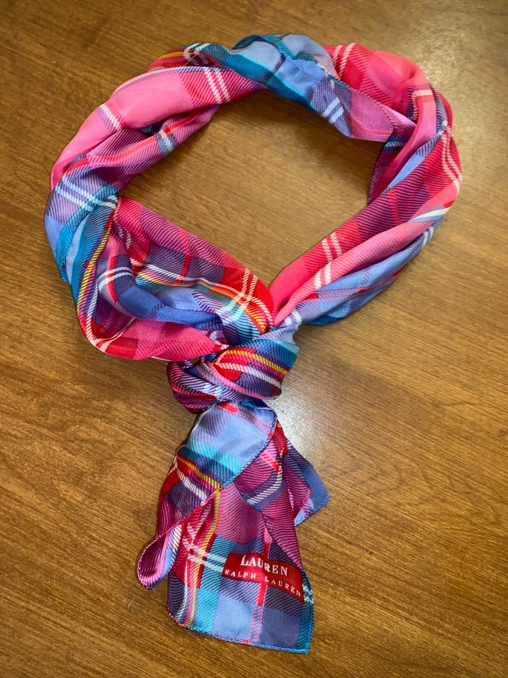 Ralph Lauren 100% Silk Long Scarf Wrap Black Label